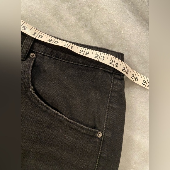 NWT Terra & Sky Size 4X Black Denim Elastic Waist Zip Up Cotton Denim Shorts - Picture 8 of 12
